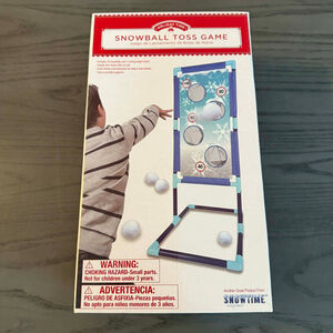 Holiday Time Snowball Toss Game One Size Red Blue Outdoor Game